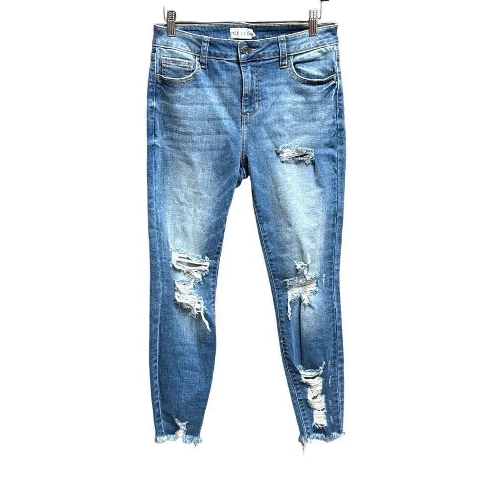 Cello Women’s Distressed Skinny Jeans Size 9 NEW